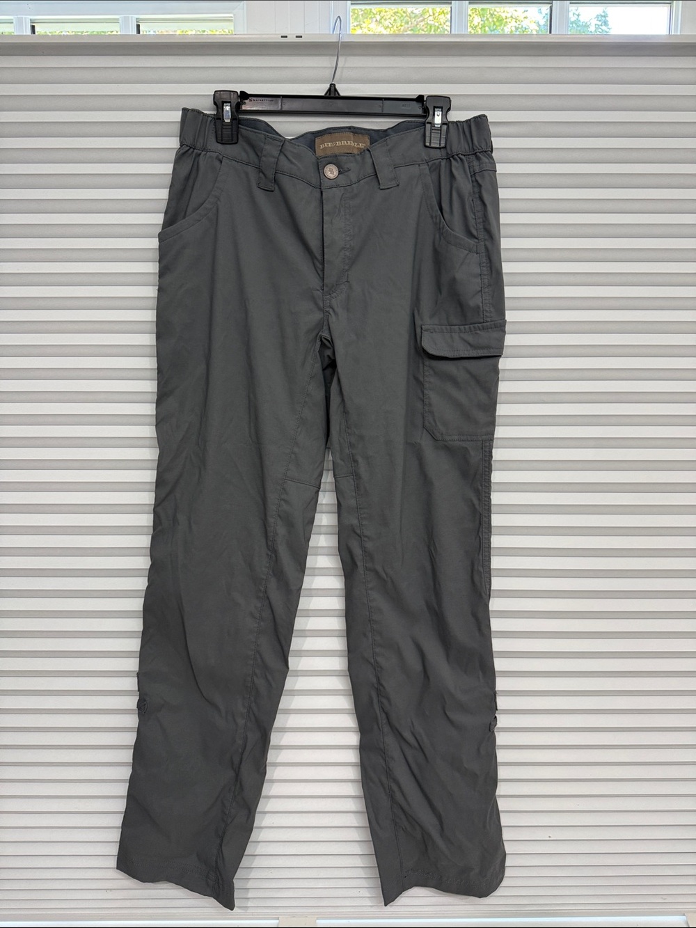Bit & Bridle Charcoal Gray Equestrian Cargo Pants w/ stretch waist and 6 pocket